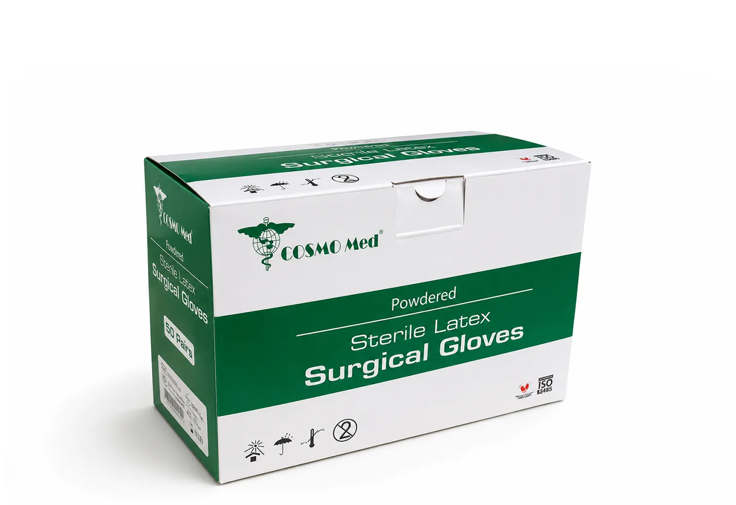 Cosmo Med Sterile Latex Surgical Glove Powdered