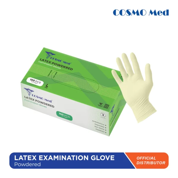 Cosmo Med Latex Examination Glove Powdered