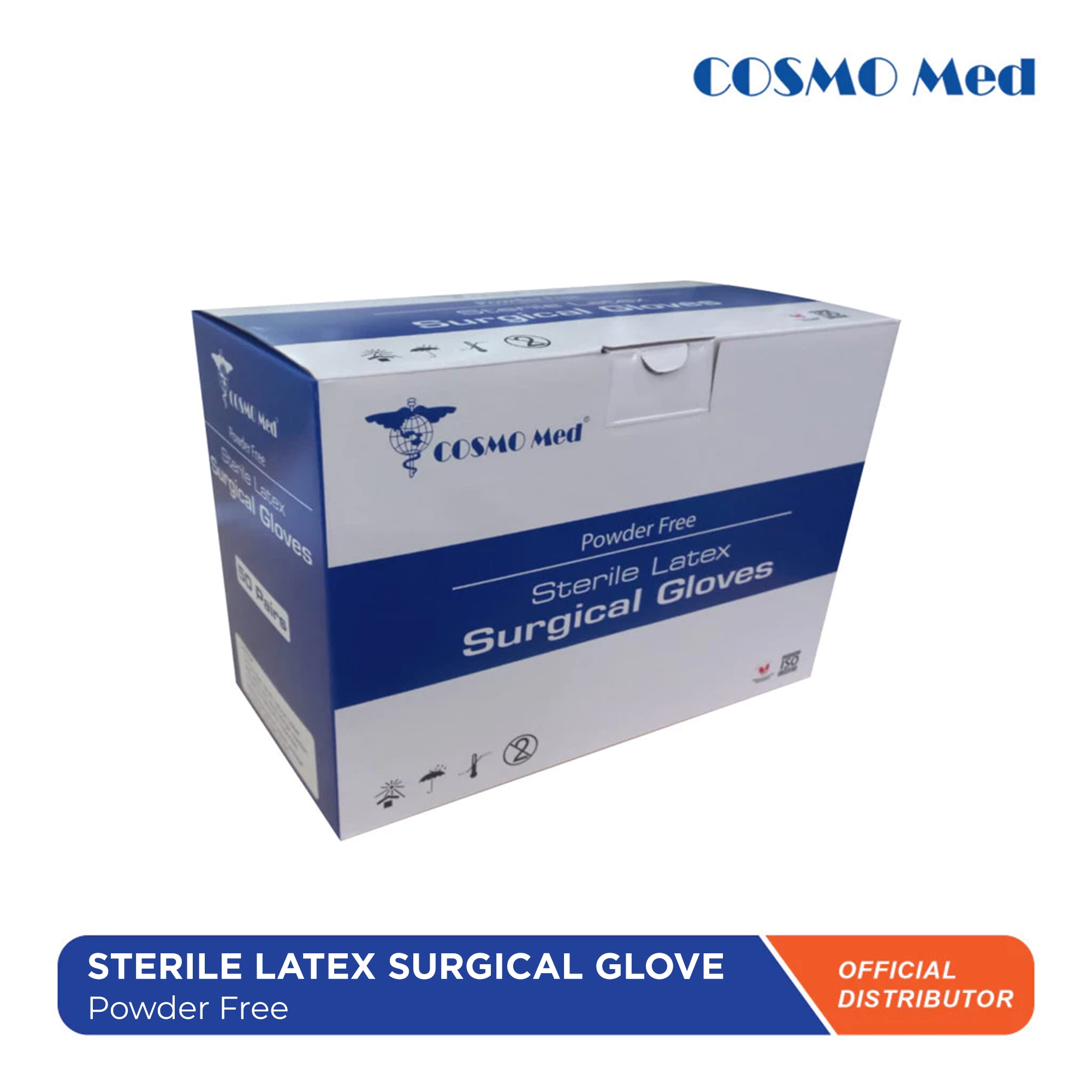 Cosmo Med Sterile Latex Surgical Glove Powder Free