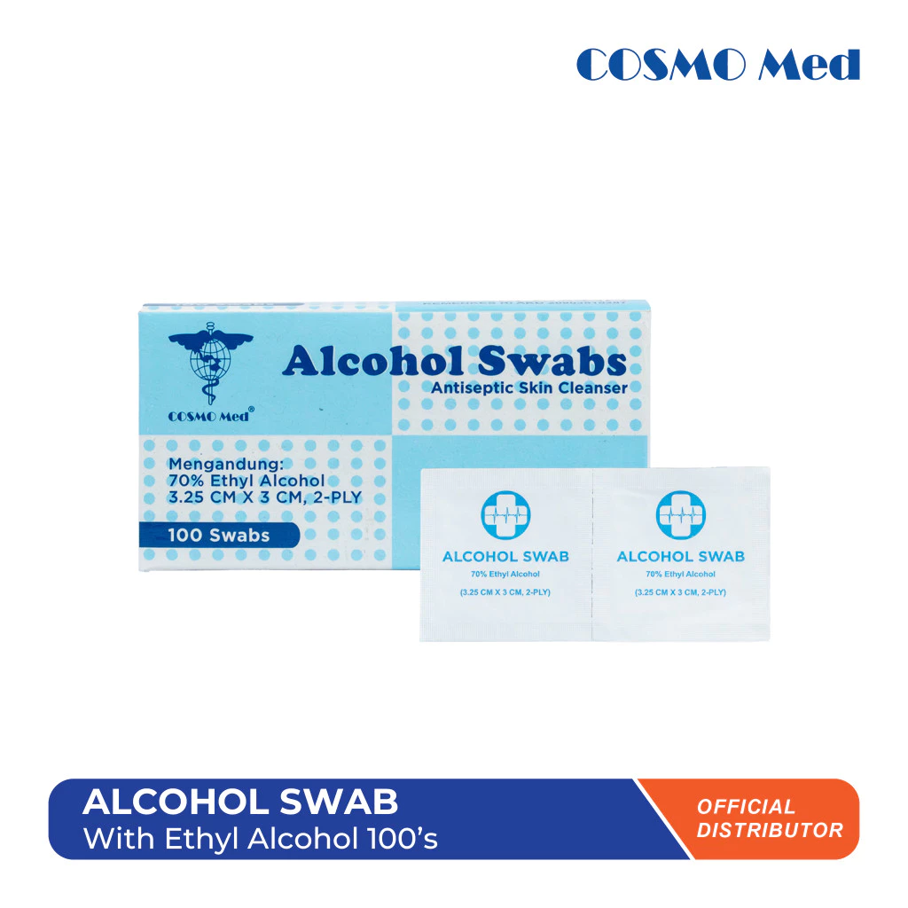 Cosmo Med Alcohol Swab Ethyl Alcohol