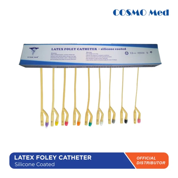 Cosmo Med Latex Foley Catheter Silicone Coated