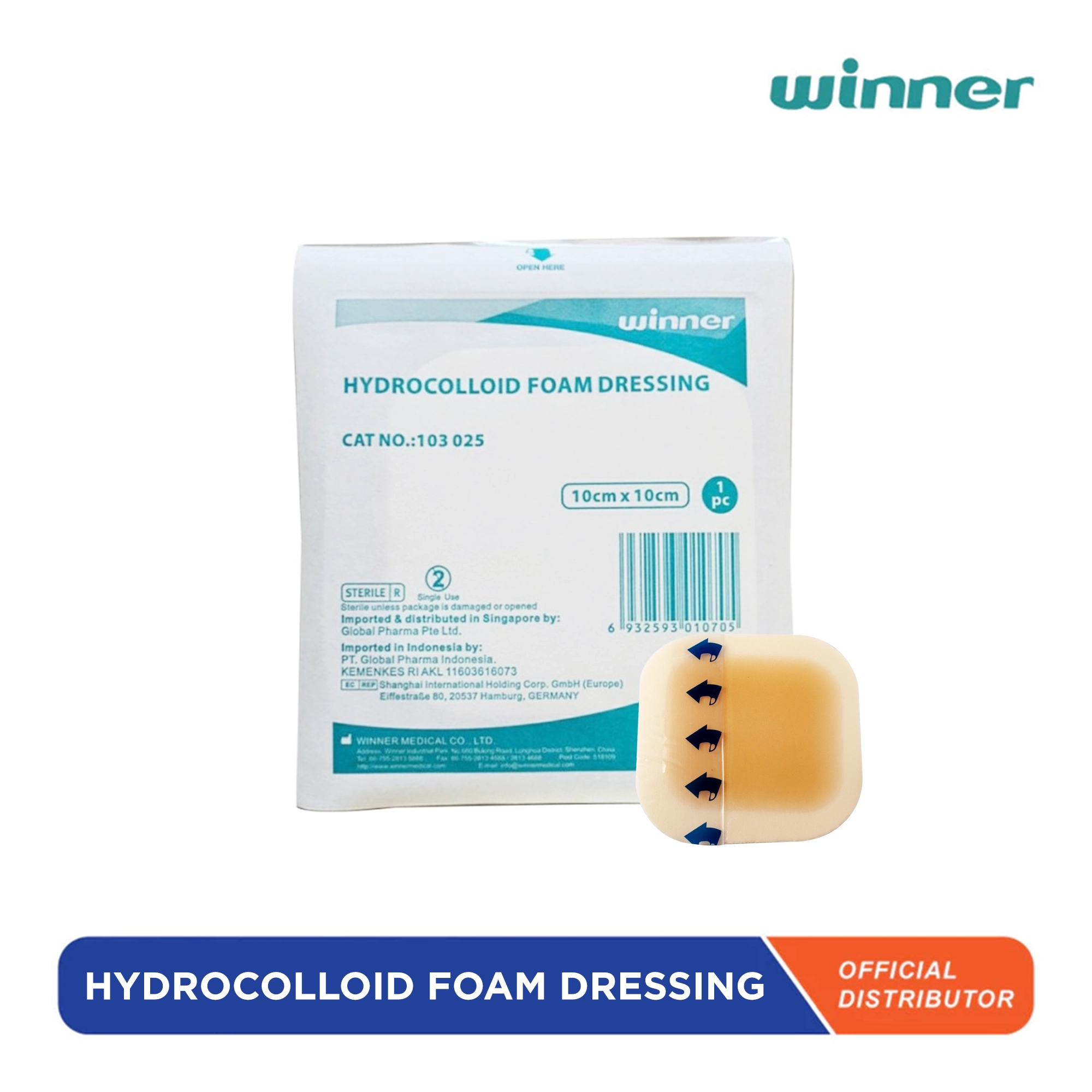 Winner Hydrocolloid Foam Dressing