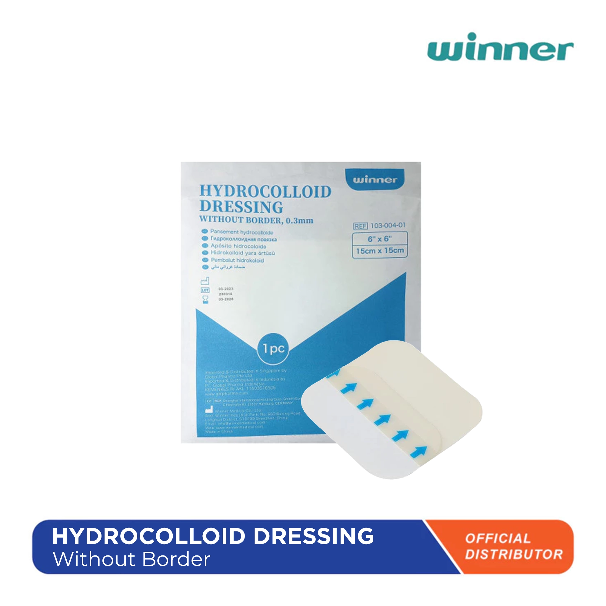 Winner Hydrocolloid Dressing Without Border