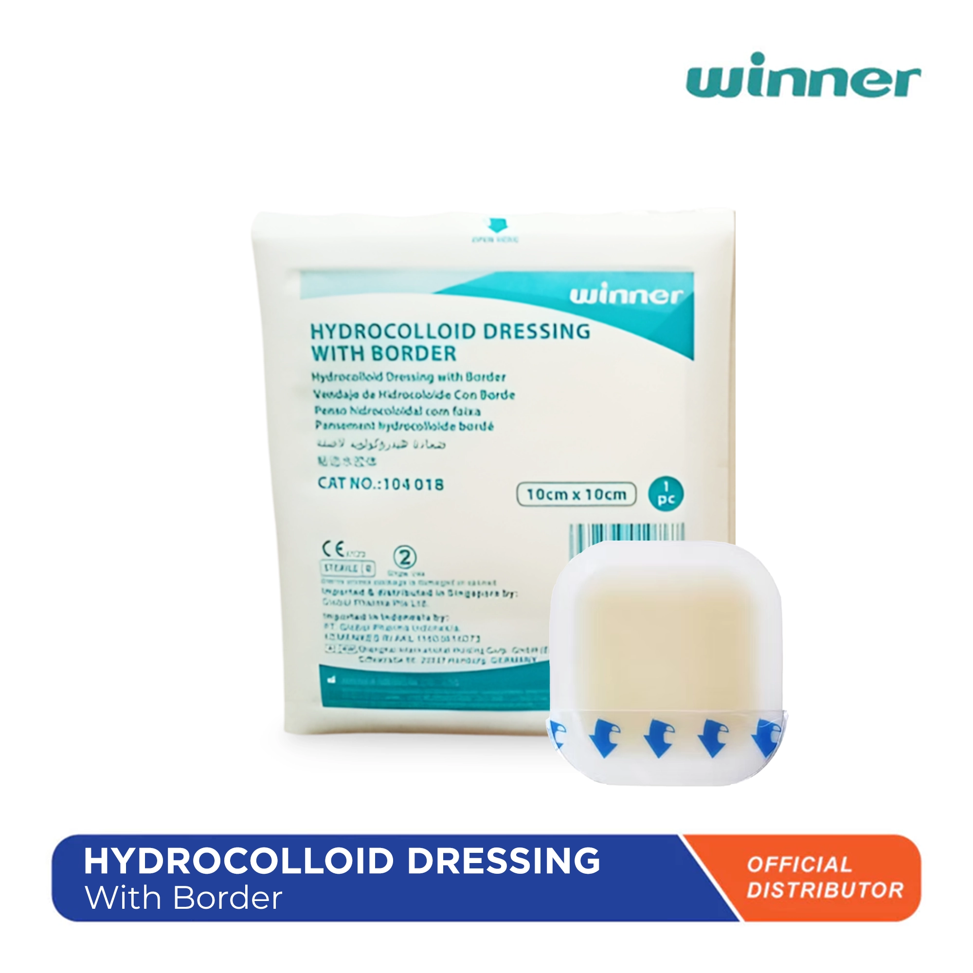 Winner Hydrocolloid Dressing With Border